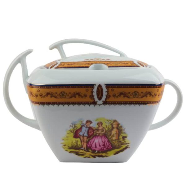 سوپ خوری چینی کوئین لمونژ طلائی